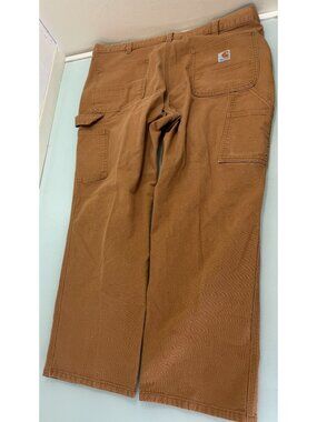 Carhartt Carpenter Pants Mens 40X30 Duck Tan Canvas Relaxed Fit Workwear Y2k